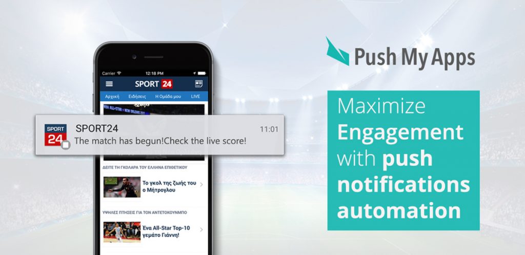 Collaboration of MSTAT& Sport24 for push notifications automation