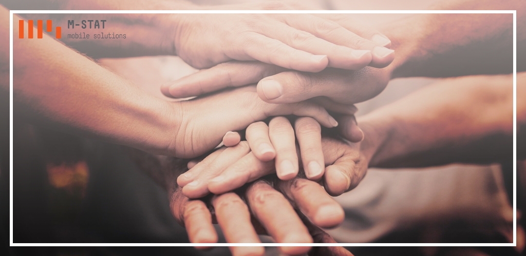 MSTAT next to the fire victims!